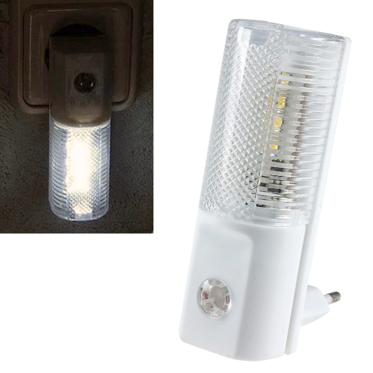 Q-Link LED Nachtlampje - met Lichtsensor - Stopcontact Sensorlampje - Wit LED Licht - Dag en Nacht Sensor - Kinderen en Volwassenen