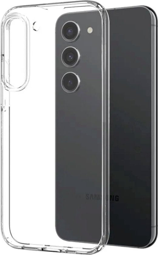 3 in 1 Set Geschikt voor Samsung Galaxy S23 - Transparant Hoesje + Screenprotector + Cameraprotector - Doorzichtige Shockproof TPU Case - Tempered Glass Screen Protector - Glazen Camerabeschermer - Set van 3