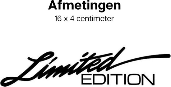 Auto Stickers Limited Edition - Zwart - 2 Stuks - Hoogwaardig Vinyl - Autostickers Wrap Folie - Geschikt voor Alle Automerken - Auto Accessoires