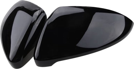 Zwarte Spiegelkappen - Set 2 Stuks - Geschikt voor Volkswagen Golf 7 & Golf 7.5 - Ook voor GTI GTE GTD - Hoogglans Zwart Pianolak - Auto Accessoires