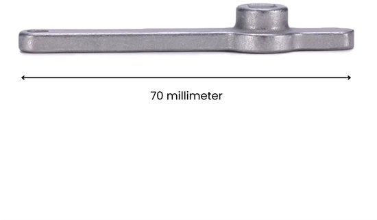 Platte Radiator Ontluchtingssleutel – Extra Dun & Compact – Ideaal voor Lastige Hoeken – Luchtverwijderaar voor Verwarming – Roestvrij & Duurzaam