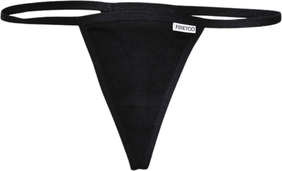 Luxe Dames String - 3 Pack Rood, Zwart & Wit - Dames Lingerie / Ondergoed Set - Maat L