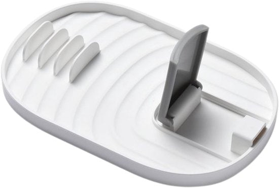 Lepelhouder - Pannendekselhouder - Spatelhouder - Keukengereihouder - Keuken opslagrek - Keukenaccesoires - Organizer - Silicone - Makkelijk Te Reinigen - Hygienisch - Wit