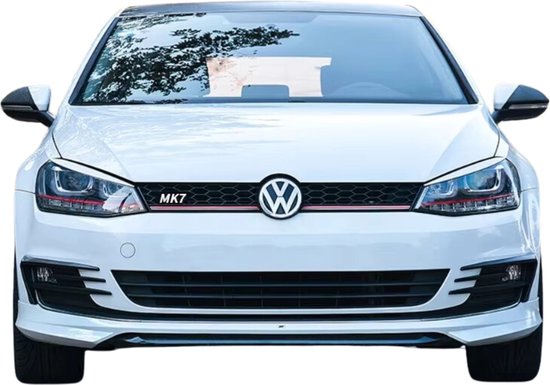Voorbumper Trim Spoiler Set - Gloss Zwart - Sportieve Look - Geschikt Voor Volkswagen Golf 7 / Golf GTI / Golf R / Golf 7.5 / Golf R Lijn / Touran / - Mistlamp Spoiler - Voorbumper Accessoire