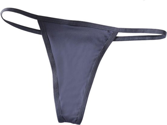 Sexy Dames String - 3 Pack met Zwart, Rood & Blauw - Katoen - Vrouwen Lingerie / Ondergoed Set - Maat M