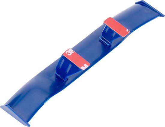 Grappige Mini Auto Spoiler - Blauw Carbon Look - Universeel Fun Accessoire - Zelfklevende Dakspoiler - Tuning - Geschikt voor oa. Geschikt voor Alle Automerken / Universeel / JDM
