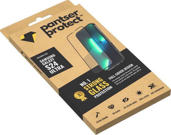 Pantser Protect™ Glass Screenprotector Geschikt voor Samsung Galaxy S24 Ultra - Case Friendly - Premium Pantserglas - Glazen Screen Protector