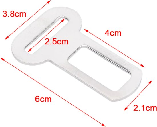 Gordel Piep Alarm Stopper - Metaal - Piep Stopper - Waarschuwing Stopper - Gordel Clip - Autogordel Piep - Auto Accessoires