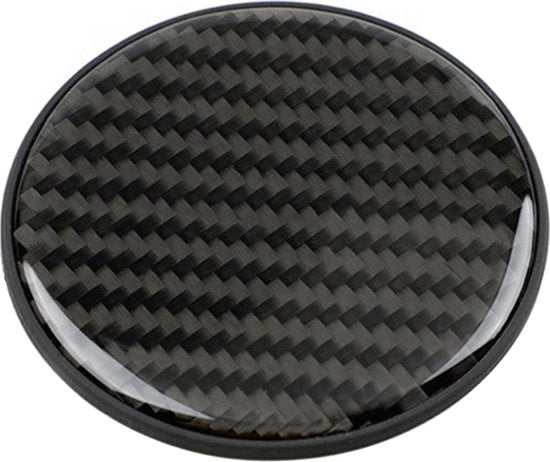 Premium Bekerhouder Inlegger - Carbon -Geschikt voor alle automerken/ universeel - Carbon Bekerhouder Onderzetter - Auto Accessoires