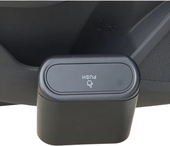 Compacte Auto Prullenbak Autodeur - Mini Vuilnisbakje - Set met 3 Rollen Zakjes - Auto Accessoire voor in de Deur - Praktische Auto Organizer - Zwart