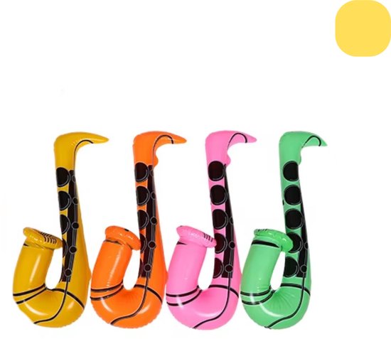 Opblaasbare Saxofoon Geel - Feest Accessoire - Zwembad Opblaas Speelgoed