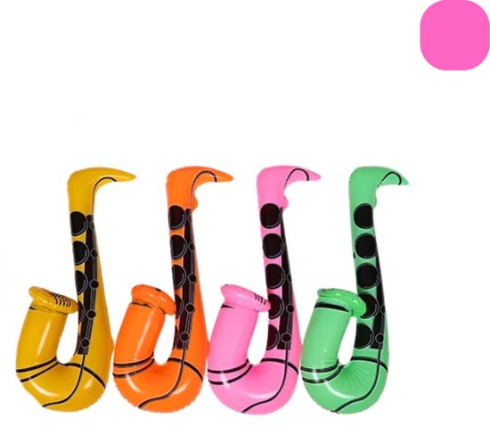 Opblaasbare Saxofoon Roze - Feest Accessoire - Zwembad Opblaas Speelgoed