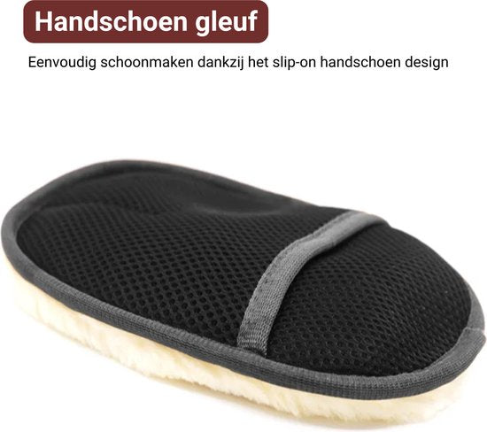 Zachte Washandschoen Interieur - Luxe Spons - Auto Interieur Reiniging - Dashboard Borstel - Immitatiewol - Cockpit - Auto Accessoires