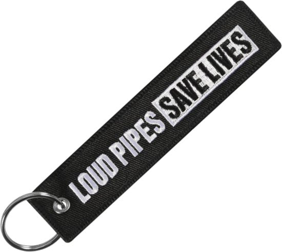 Auto Sleutelhanger - Loud Pipes Save Lives - universeel/alle automerken - Keychain - Grappige Sleutel Hanger Cadeau - Auto Accessoires
