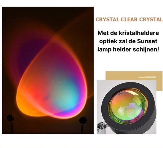 Sunset Lamp - Sunset Lamp - Hoogwaardige Lichtkwaliteit - Sunset Lamp - Zonsondergang - Projector Lamp