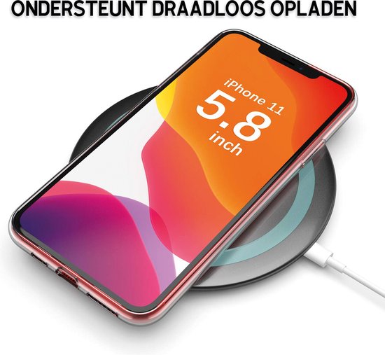 TORCE® iPhone 11 Pro Hoesje - Case Transparant + Gratis Glass Screenprotector