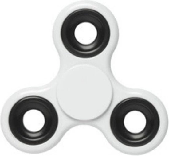Fidget Spinner Wit - Langdurige spin - Stressverlichter voor Kinderen & Volwassenen - Anti Stress Speelgoed - Hand Spinner - Concentratie Speelgoed - Compact Formaat - Kunststof