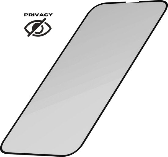 Privacy Screenprotector - Geschikt voor iPhone 15 / 15 Pro - Gehard Glas - Full Cover Tempered Privacy Glass - Case Friendly