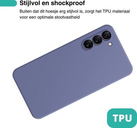 Hoesje Geschikt voor Samsung Galaxy S23+ / S23 Plus - Blauw - Stevige Shockproof Case - TPU Cover met Siliconen Touch - Backcover Telefoonhoesje