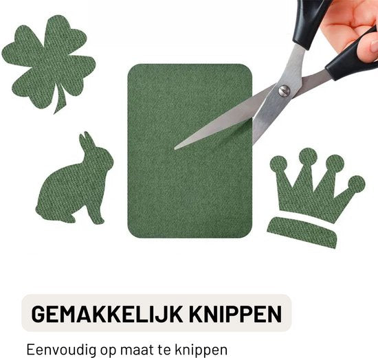 Kleding Reparatie Patches - Set van 26 Kleuren - Opstrijkbare Lapjes - Zelfklevende Reparatie - DIY