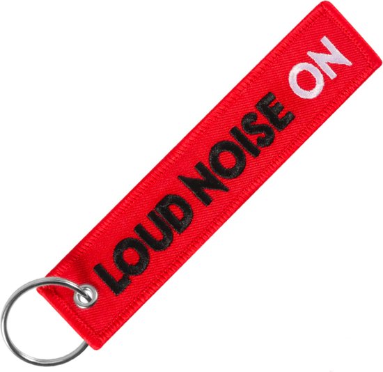 Auto Sleutelhanger - Loud Noise On - universeel/alle automerken - Keychain - Grappige Sleutel Hanger Cadeau - Auto Accessoires