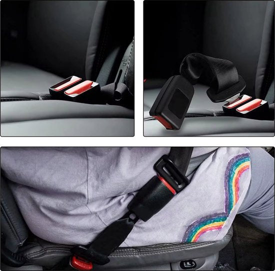 Gordel Verlenger - 36 CM - Autogordel Gesp - Veilig Gordel Verlengstuk - Waarschuwing Stopper - Stevige Gordel Clip - Autogordel Piep - Auto Accessoires