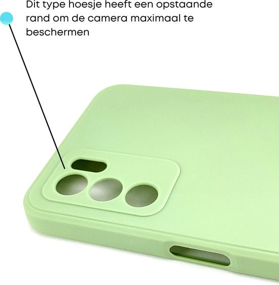 5 Pack - Hoesje Geschikt voor OPPO Reno 8 - 5x Siliconen Shock Proof Case - OPPO Reno8 - Stevige TPU Cover - Multipack met Groen, Zwart, Blauw, Roze en Paars