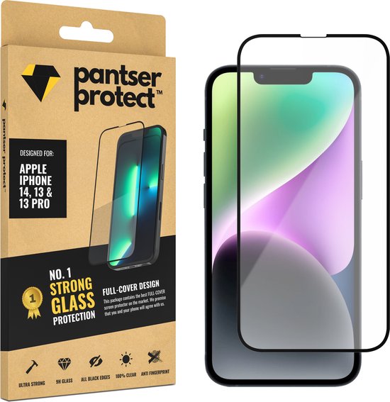 Pantser Protect™ Glass Screenprotector Geschikt voor iPhone 16E / iPhone 14 / iPhone 13 / iPhone 13 Pro - Case Friendly - Premium Pantserglas - Glazen Screen Protector