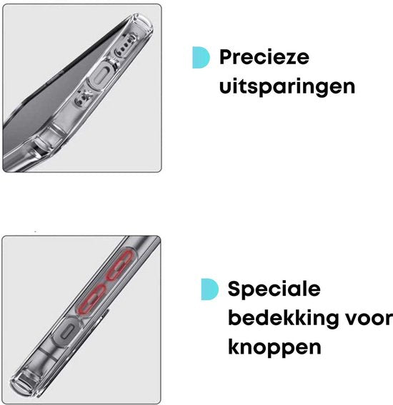 Transparant Magneet Ring Hoesje - Geschikt voor iPhone 15 - Stevig Doorzichtig Shockproof - Magnetisch TPU Hoesje - Anti Yellowing Achterkant (Magneetring Compatible)