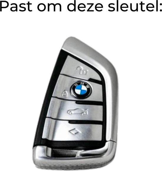 Siliconen Sleutelcover - Zwart Sleutelhoesje Geschikt voor BMW 1 serie / 3 serie / 5 Serie / 7 Serie / X1 / X3 / X4 / X5 / F16 / G20 / G30 / F11 / M - Sleutel Hoesje Keycover - Auto Accessoires
