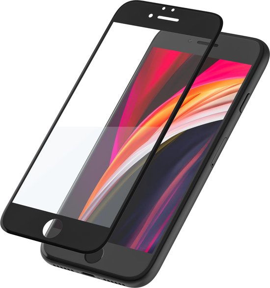 Pantser Protect™ Glass Screenprotector Geschikt voor iPhone SE 2022 / SE 2020 / 8 / 7 - Case Friendly - Premium Pantserglas - Glazen Screen Protector