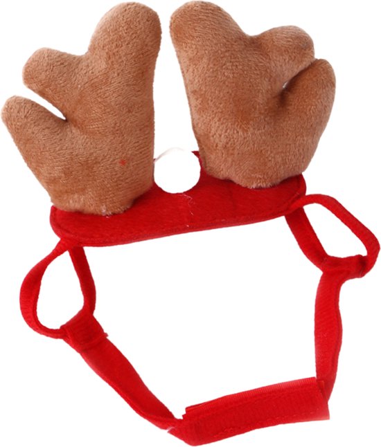 Kerst Acccessoires Set Hond & Kat - 4 Delig - Honden en Katten - Sjaal, Kraagje, Rendierhoorntjes en Kerstmuts - Kerstpakje voor Honden en Katten - Kerstkostuum - Hondenkleding