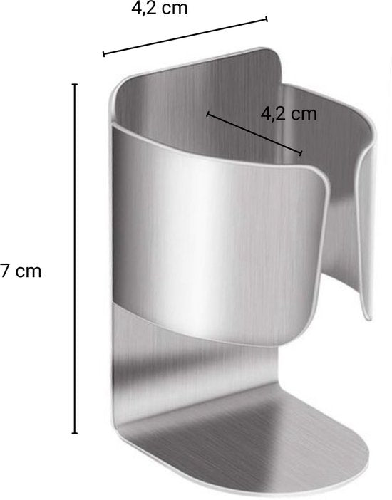 Tandenborstelhouder - 2 Stuks Zelfklevend - Brushed RVS - Geschikt voor Elektrische Tandenborstel / Tandpasta / Tubes - Chrome - Roestvrij Staal - Badkamer Organizer - Waterbestendig & Stevig