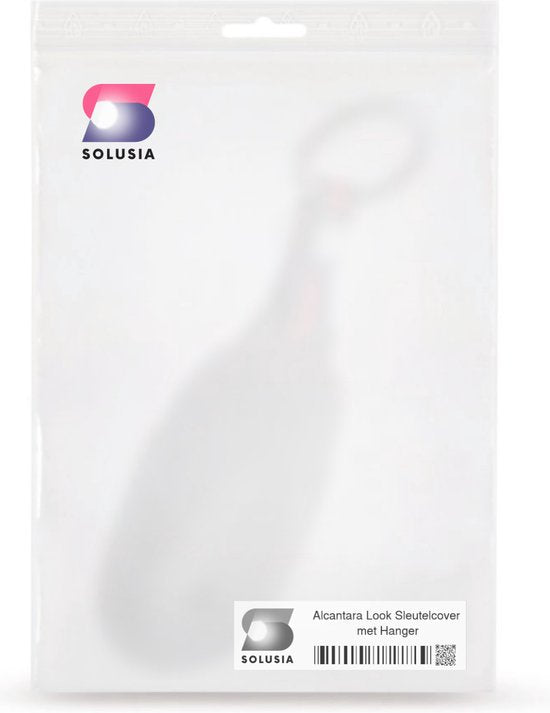Luxe Alcantara Sleutelcover - Sleutelhoesje Geschikt voor Mercedes 2022 C Klasse / E Klasse / S Klasse / W206 / S350 / C260 / C300 / Etc. - Alcantara Look - Zacht Sleutel Hoesje - Met Hanger - Auto Accessoires