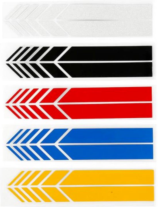 Auto Spiegelkap Stickers Blauw - Set van 2 - Spiegelkappen Striping Wrap - Autostickers Zijspiegels - Auto Accessoires Stickers