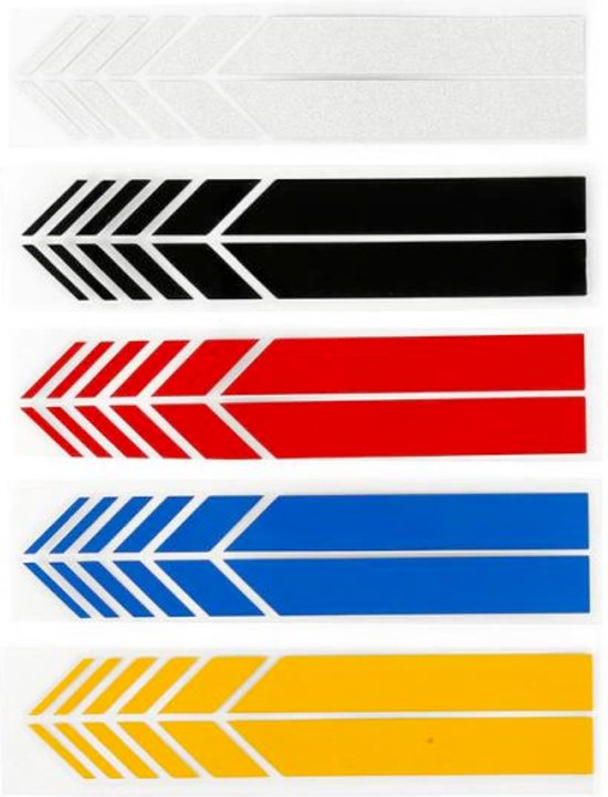 Auto Spiegelkap Stickers Rood - Set van 2 - Spiegelkappen Striping Wrap - Autostickers Zijspiegels - Auto Accessoires Stickers