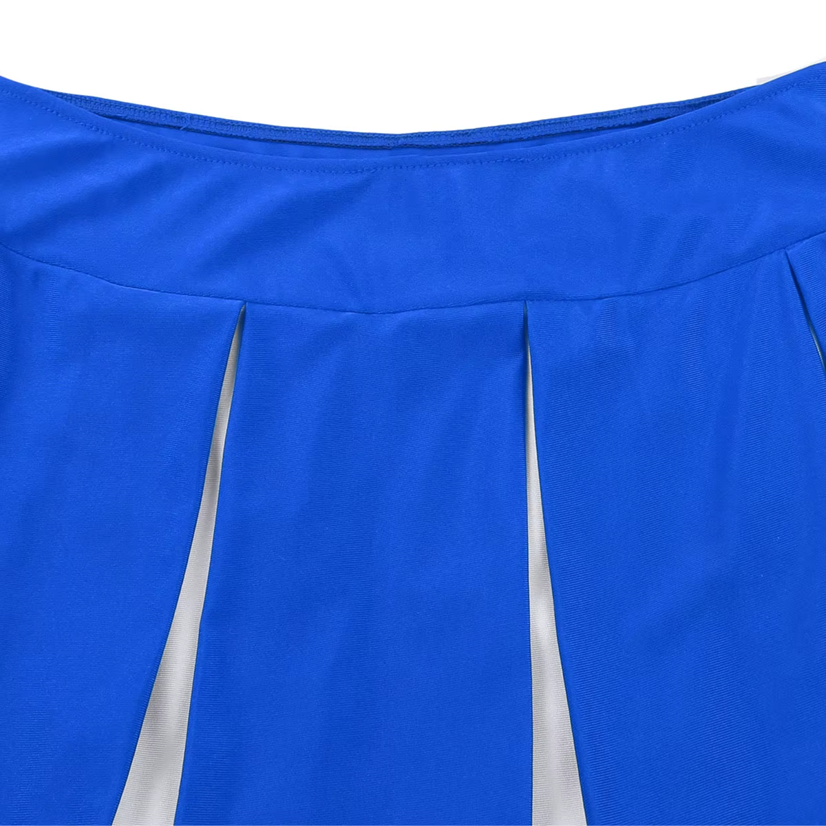 Sexy Cheerleader Kostuum - 2-delig Blauw Verkleedpakje - Rokje & Korte Top Met Open Rug - Rollenspel / Cosplay - Lingerie Ondergoed voor Dames - Maat L