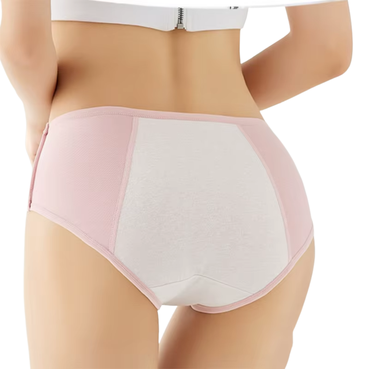 3 Pack - Menstruatie Ondergoed - Roze, Grijs en Paars - Dames Slips - Comfortabel & Absorberend - Onderbroek 95% Katoen - Dames Lingerie / Ondergoed Set - Maat M