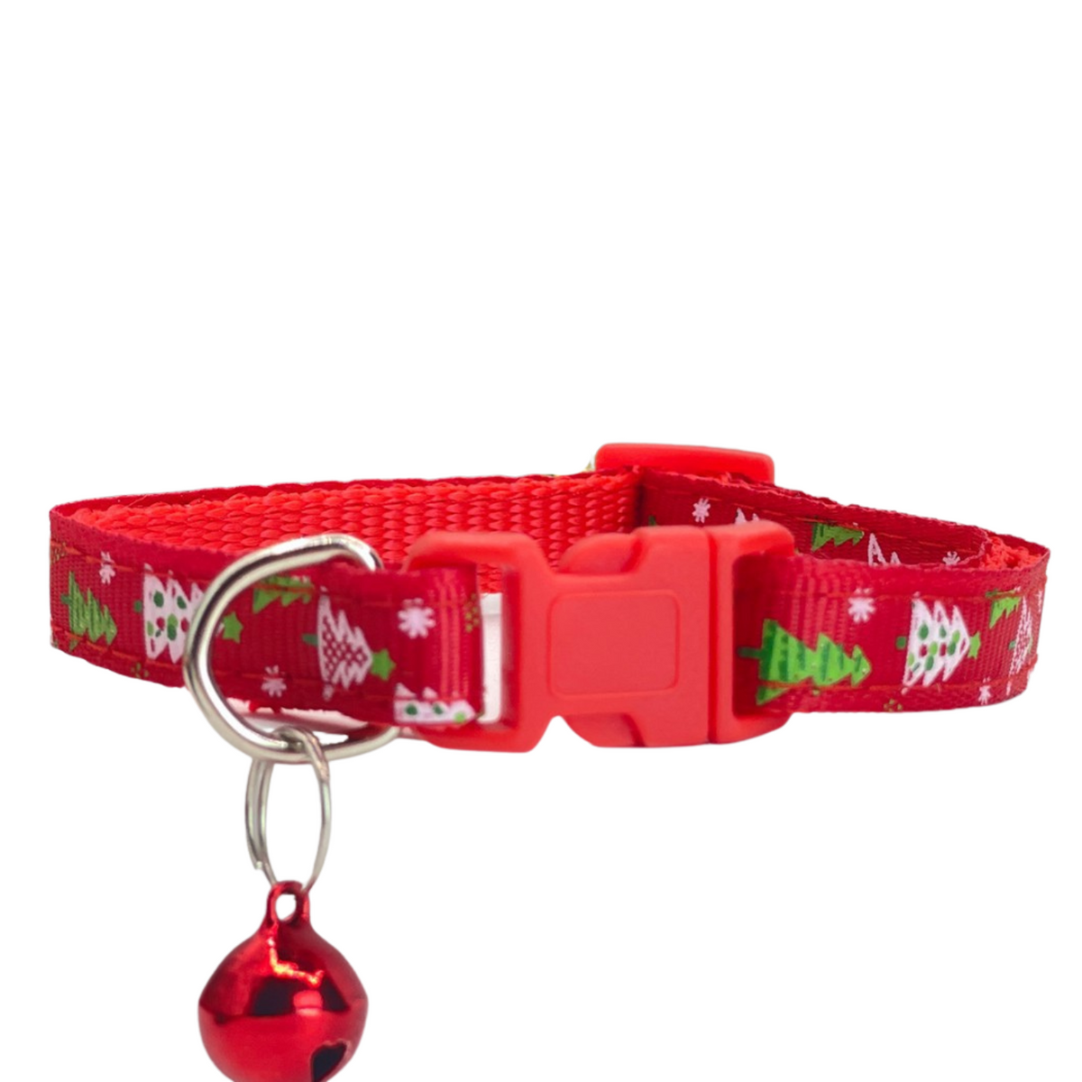 Kerst Halsband - Katten en Kleine Honden - Rood met Belletje - Verstelbaar 21 tot 33 CM - Halsbandje - Kerstpakjeje Hond of Kat
