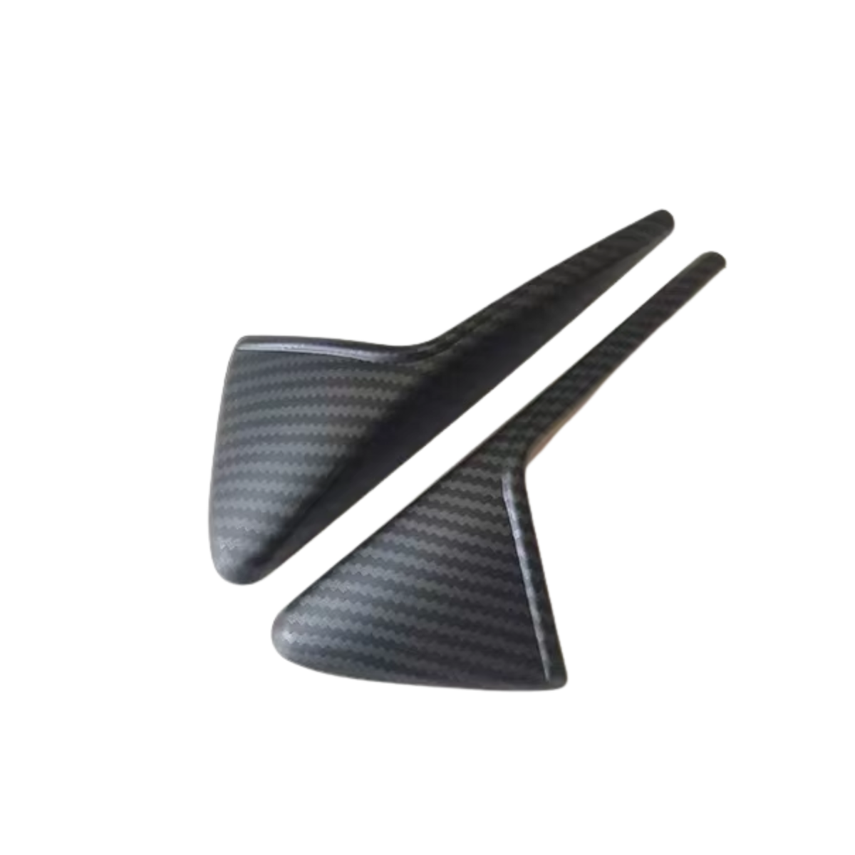 Camera Kapjes Carbon Look - 2 Stuks - Anti Krassen - Zwart - Zelfklevend - Geschikt Voor Tesla Model 3 & Tesla Model Y - Stevige Beschermkap Zijcamera - Exterieur Styling - Auto Accessoires
