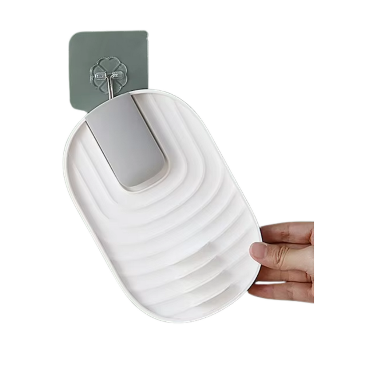 Lepelhouder - Pannendekselhouder - Spatelhouder - Keukengereihouder - Keuken opslagrek - Keukenaccesoires - Organizer - Silicone - Makkelijk Te Reinigen - Hygienisch - Wit