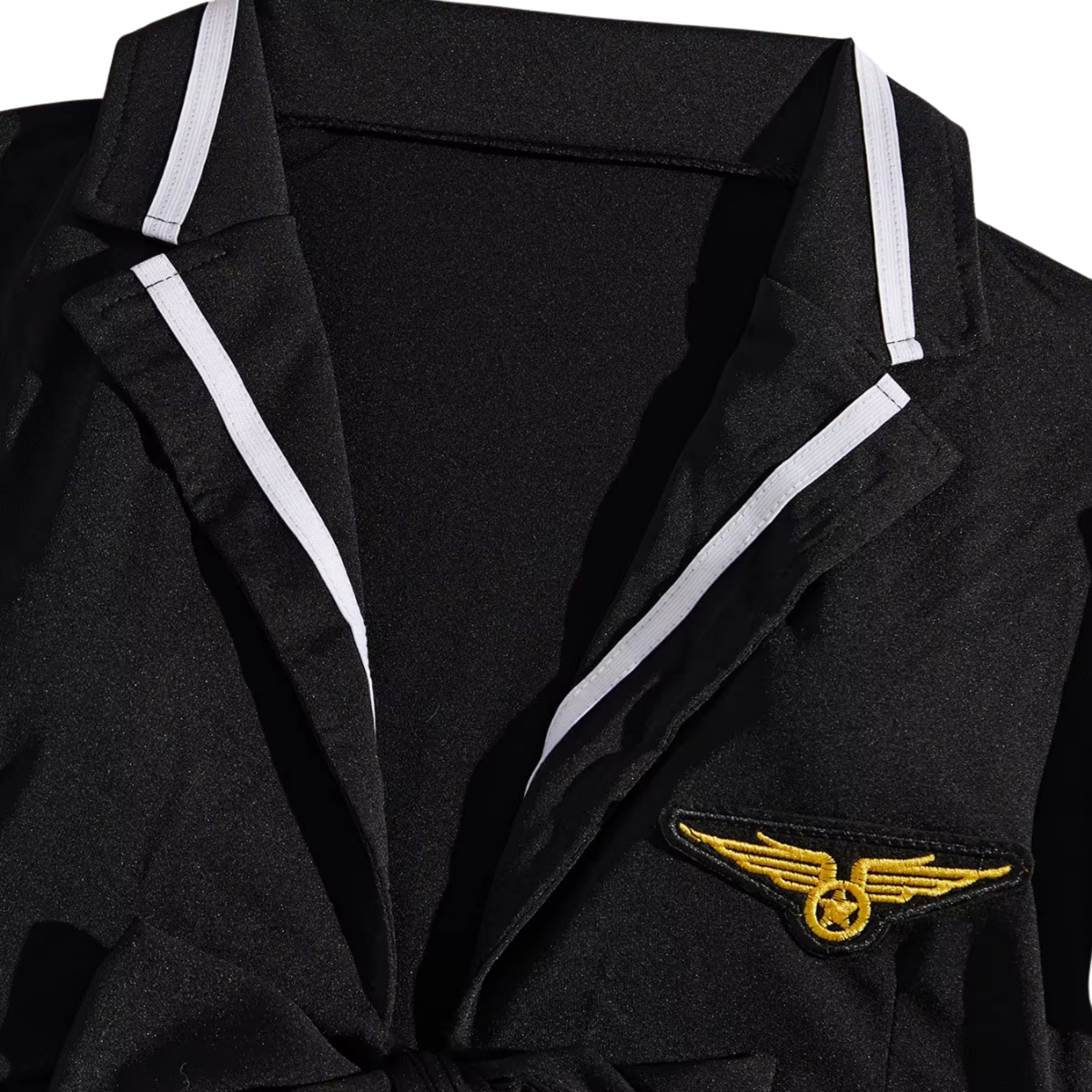 Sexy Politie Kostuum - 2-delig Zwart Verkleedpakje - Rokje & Korte Top - Rollenspel / Cosplay - Lingerie Ondergoed voor Dames - Maat S