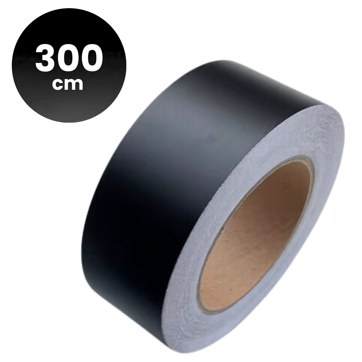 De-Chrome Wrap Mat Zwart - 300 x 7 cm - Chrome Delete Tape - Autowrap - Matzwart - Matte Black - Wrapfolie