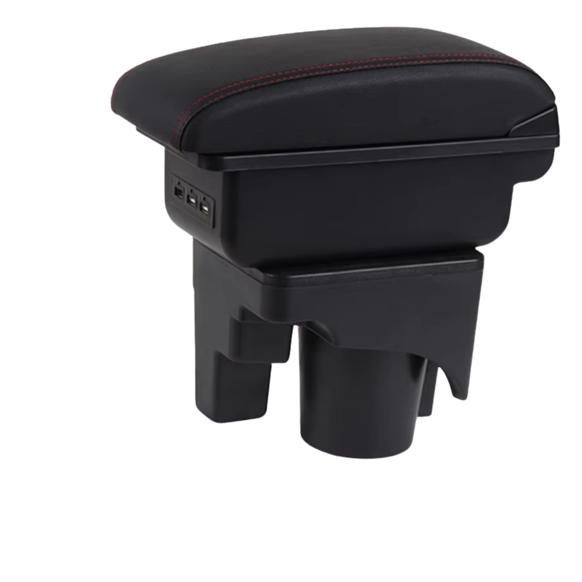Multifunctionele Armsteun - Geschikt voor Volkswagen Golf 6 / Volkswagen Golf 5 / Volkswagen MK6 / Volkswagen MK5 / Volkswagen Jetta 5 - 1 USBC & 2 USB Aansluitingen - Opbergvakken - Armleuning - Middenconsole - Bekerhouder