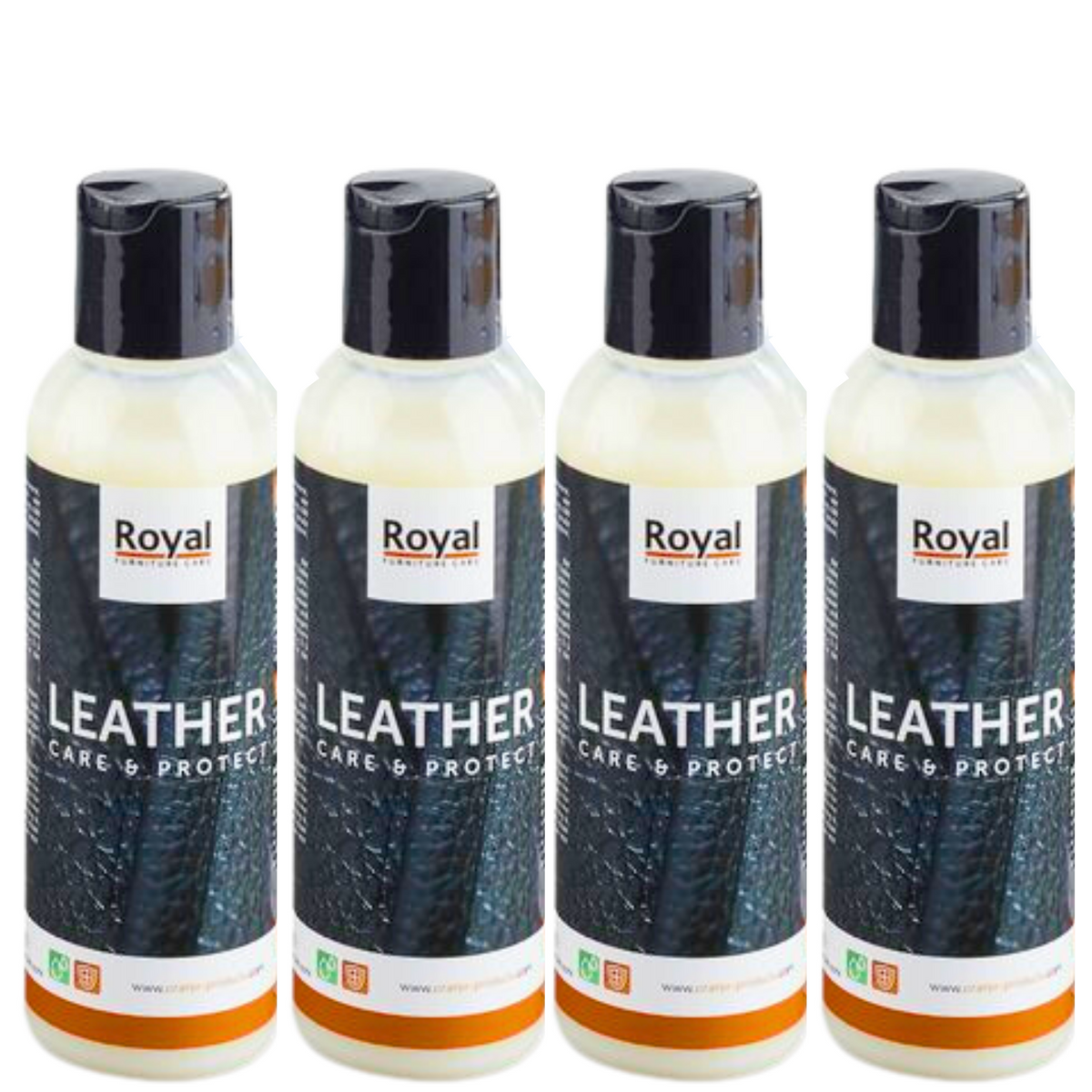 Royal Furniture Care - Leather Care & Protect - 4-Pack - 4 x 75 ml