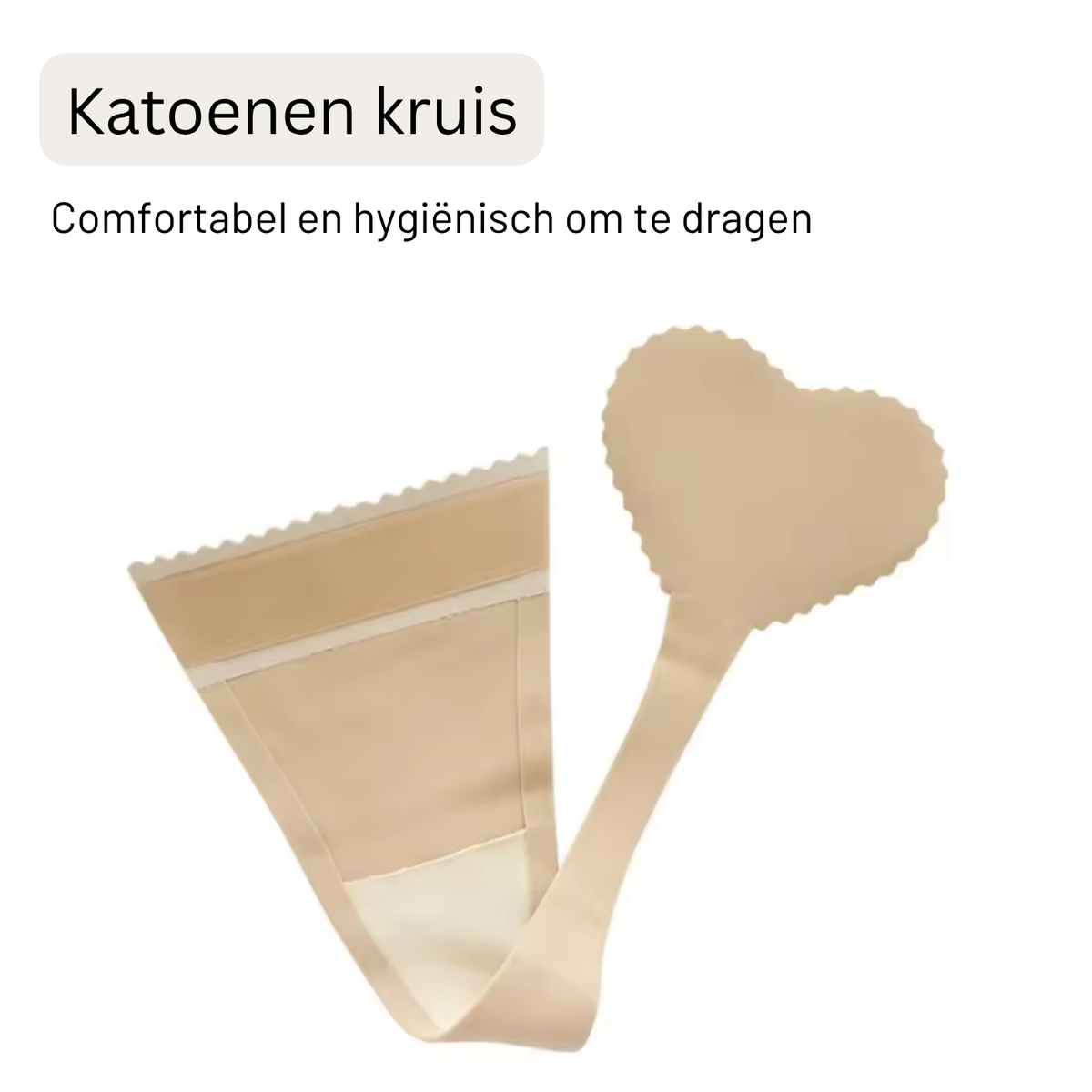 Onzichtbare Zelfklevende C-Strings - Zonder Zijbandjes / Zijkant - Strapless - Onzichtbaar / Invisible - Seamless - Herbruikbaar - Zwart & Nude - Maat M