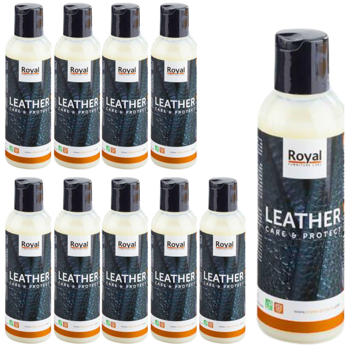 Royal Furniture Care - Leather Care & Protect - 10-Pack - 10 x 75 ml