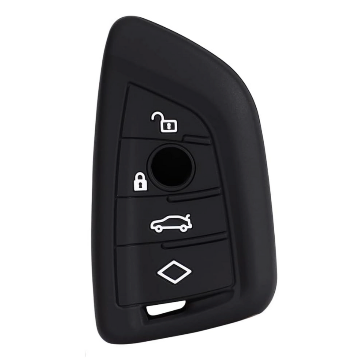 Siliconen Sleutelcover - Zwart Sleutelhoesje Geschikt voor BMW 1 serie / 3 serie / 5 Serie / 7 Serie / X1 / X3 / X4 / X5 / F16 / G20 / G30 / F11 / M - Sleutel Hoesje Keycover - Auto Accessoires