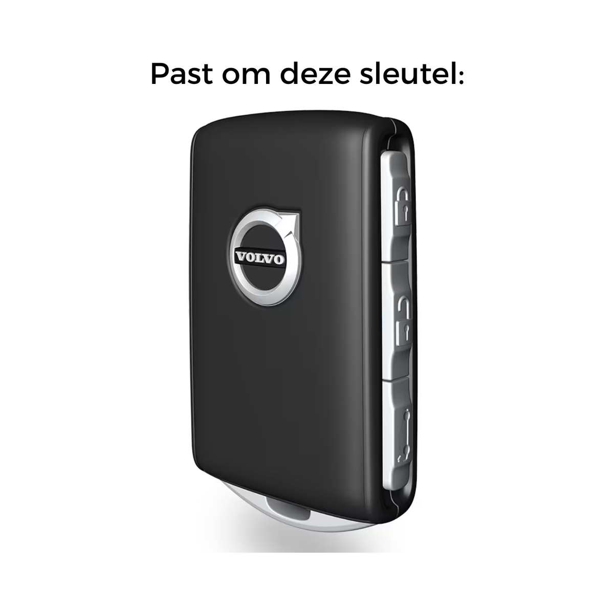 Zachte Leather Look Sleutelcover - Sleutelhoesje Geschikt voor Volvo S90 / S60 / XC60 / XC90 / XC40 / C40 / V60 / V90 / T6 / T8 - Bruin - Key Cover - Auto Accessoires