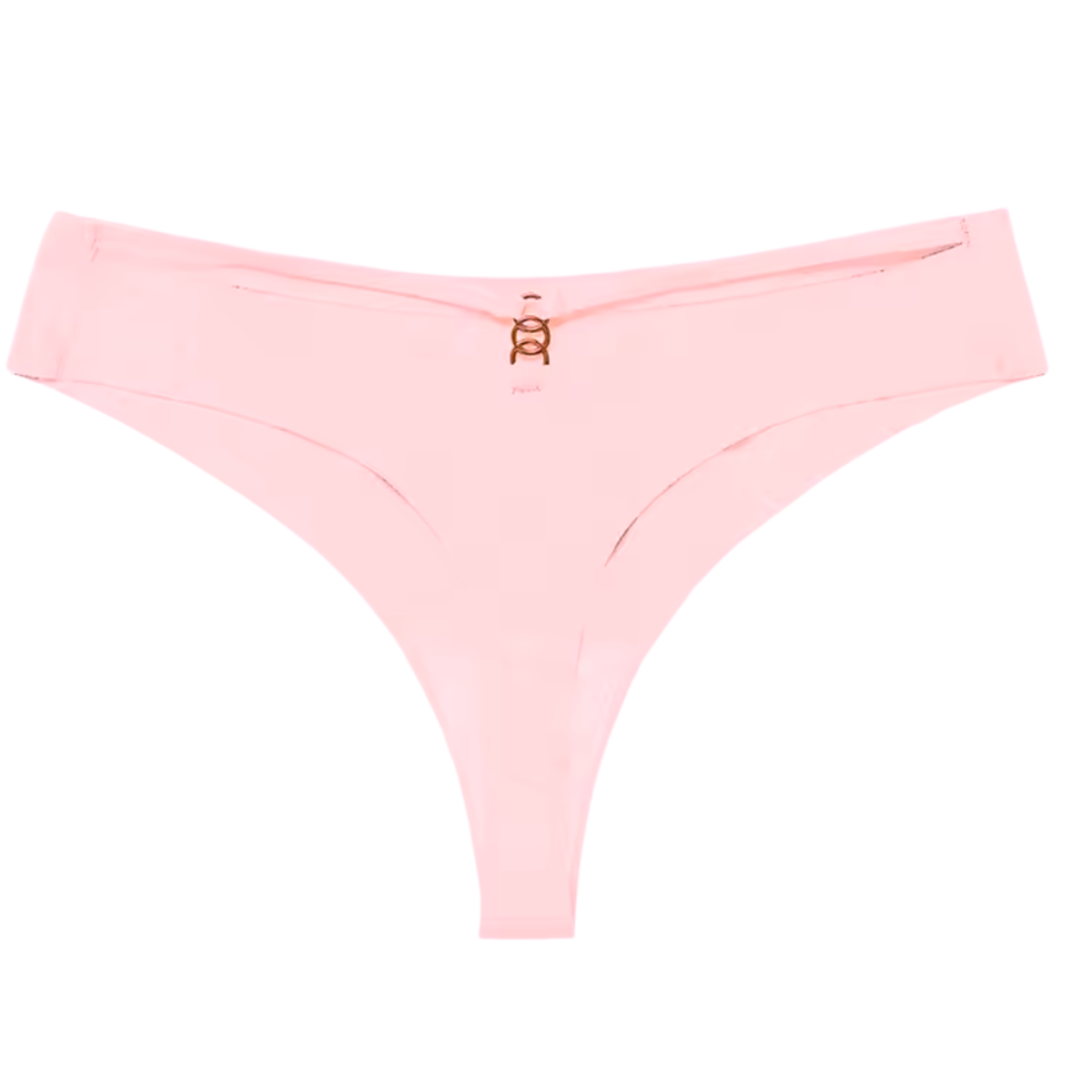 Naadloze Dames String - Roze - Dubbele Bandjes - Naadloos / Seamless Ondergoed - Comfortabele en Sexy Lingerie - Brazilian / Slip / Onderbroek - Maat S